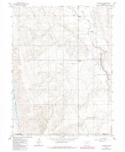 United States Geological Survey Vallery SE, CO (1965, 24000-Scale) digital map