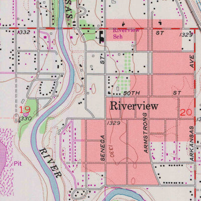 United States Geological Survey Valley Center, KS (1960, 24000-Scale) digital map