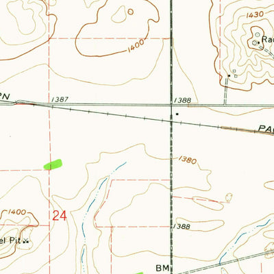 United States Geological Survey Valley City East, ND (1961, 24000-Scale) digital map