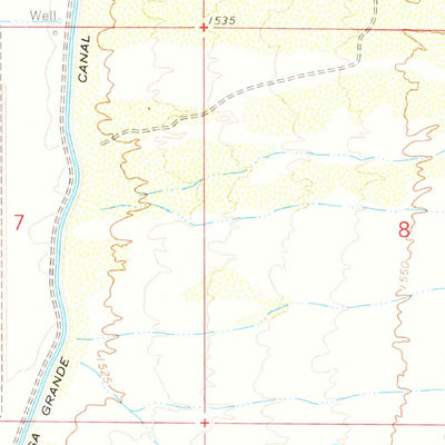 United States Geological Survey Valley Farms, AZ (1964, 24000-Scale) digital map