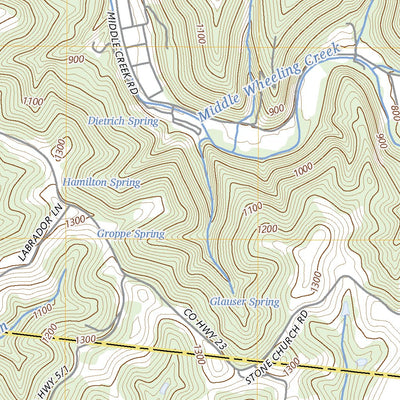 United States Geological Survey Valley Grove, WV (2023, 24000-Scale) digital map