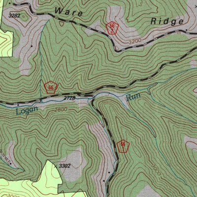 United States Geological Survey Valley Head, WV (1995, 24000-Scale) digital map