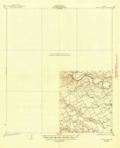 United States Geological Survey Valley Mills, TX (1931, 62500-Scale) digital map