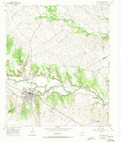 United States Geological Survey Valley Mills, TX (1957, 24000-Scale) digital map