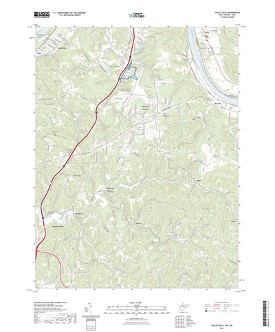 United States Geological Survey Valley Mills, WV (2023, 24000-Scale) digital map