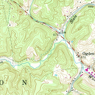 United States Geological Survey Valley Mills, WV-OH (1957, 24000-Scale) digital map