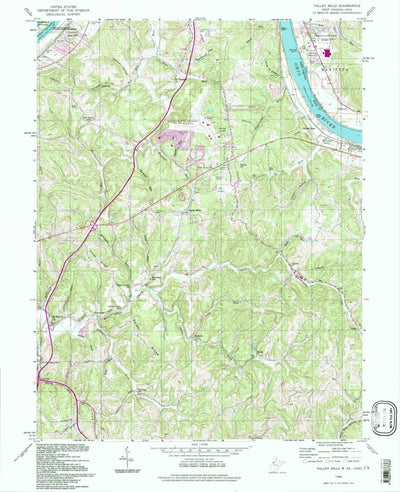United States Geological Survey Valley Mills, WV-OH (1994, 24000-Scale) digital map