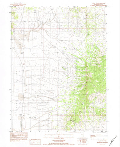 United States Geological Survey Valley Mountain, NV (1984, 24000-Scale) digital map