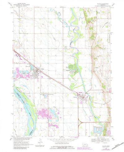United States Geological Survey Valley, NE (1968, 24000-Scale) digital map