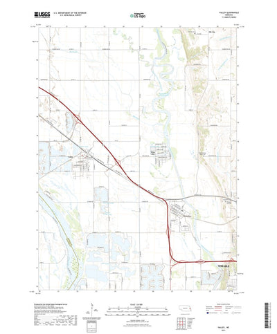 United States Geological Survey Valley, NE (2021, 24000-Scale) digital map