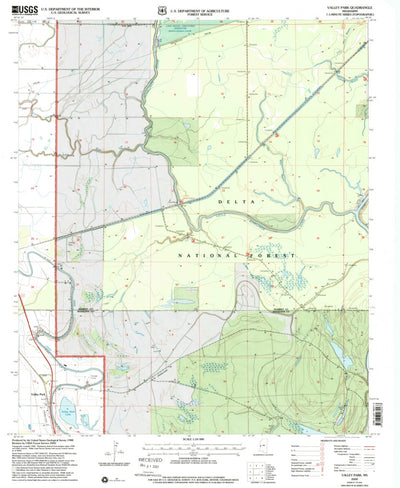United States Geological Survey Valley Park, MS (2000, 24000-Scale) digital map