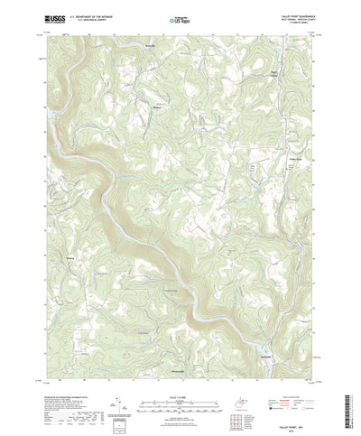 United States Geological Survey Valley Point, WV (2023, 24000-Scale) digital map