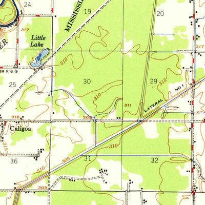 United States Geological Survey Valley Ridge, MO (1956, 62500-Scale) digital map