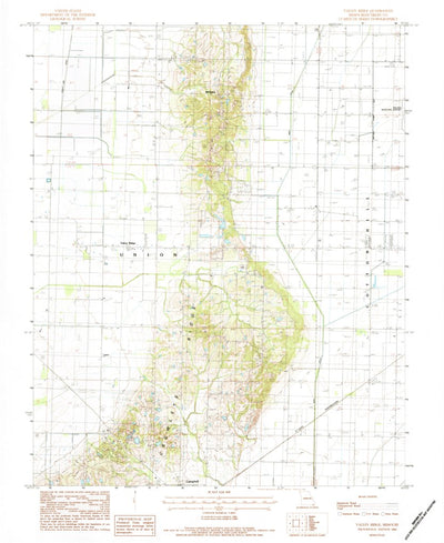 United States Geological Survey Valley Ridge, MO (1984, 24000-Scale) digital map