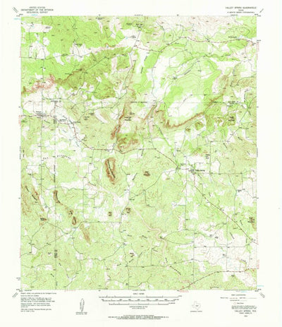 United States Geological Survey Valley Spring, TX (1955, 62500-Scale) digital map