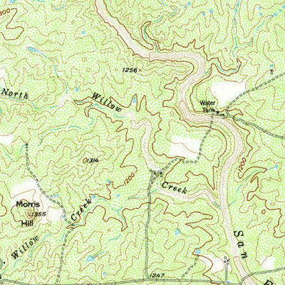 United States Geological Survey Valley Spring, TX (1955, 62500-Scale) digital map