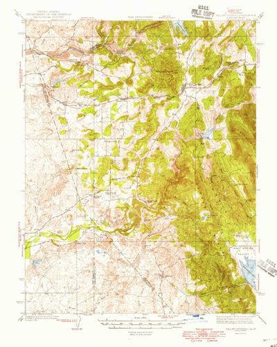 United States Geological Survey Valley Springs, CA (1944, 62500-Scale) digital map