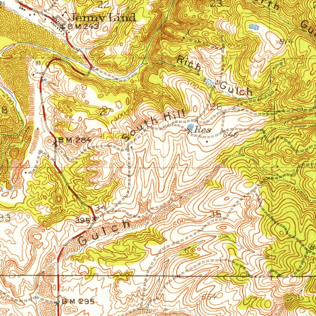 Valley Springs, CA (1944, 62500Scale) Map by United States Geological