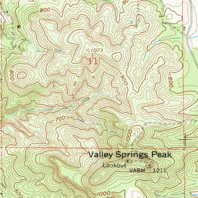 United States Geological Survey Valley Springs, CA (1962, 24000-Scale) digital map