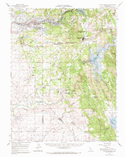 United States Geological Survey Valley Springs, CA (1962, 62500-Scale) digital map