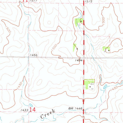 United States Geological Survey Valley Springs, SD-MN-IA (1967, 24000-Scale) digital map