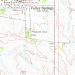 United States Geological Survey Valley Springs, SD-MN-IA (1967, 24000-Scale) digital map
