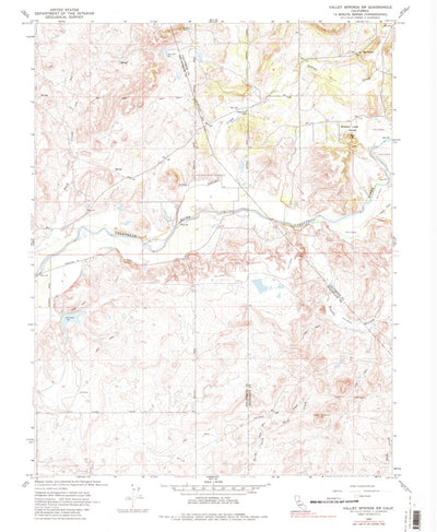 United States Geological Survey Valley Springs SW, CA (1962, 24000-Scale) digital map