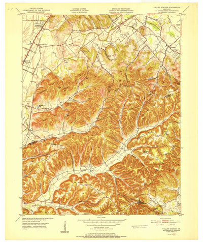 United States Geological Survey Valley Station, KY (1951, 24000-Scale) digital map