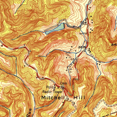 United States Geological Survey Valley Station, KY (1951, 24000-Scale) digital map