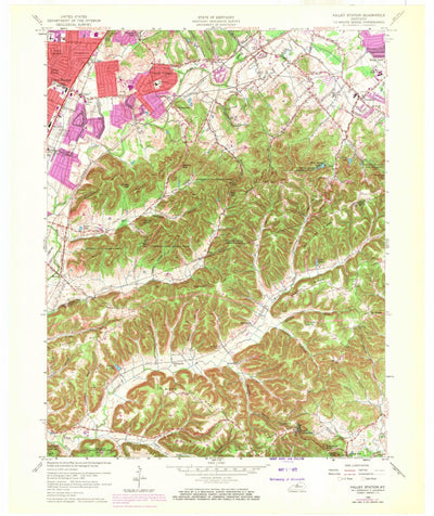United States Geological Survey Valley Station, KY (1960, 24000-Scale) digital map