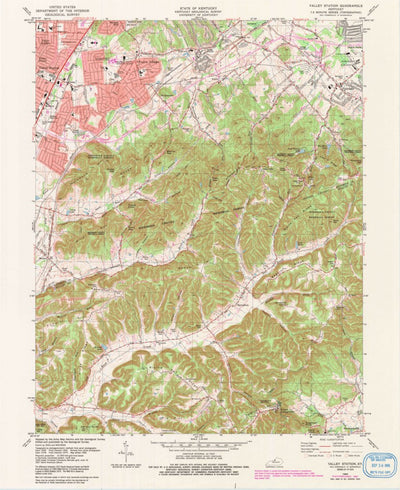 United States Geological Survey Valley Station, KY (1982, 24000-Scale) digital map