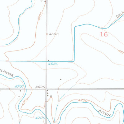 United States Geological Survey Valley View Hot Springs, CO (1950, 24000-Scale) digital map