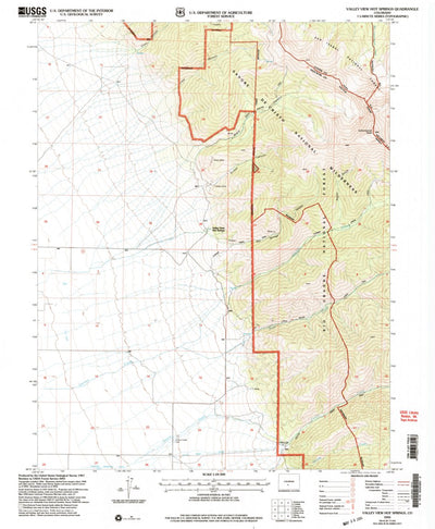 United States Geological Survey Valley View Hot Springs, CO (2001, 24000-Scale) digital map