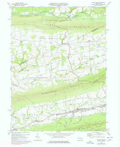 United States Geological Survey Valley View, PA (1969, 24000-Scale) digital map