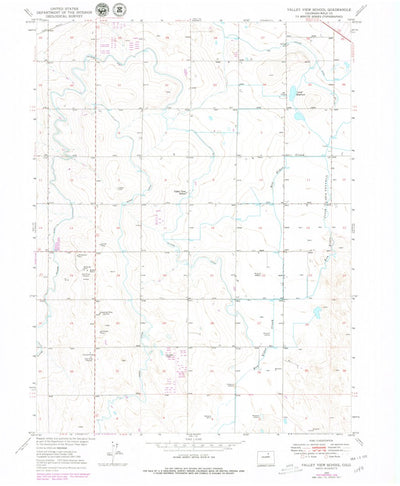 United States Geological Survey Valley View School, CO (1950, 24000-Scale) digital map
