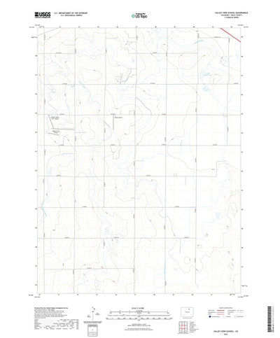 United States Geological Survey Valley View School, CO (2022, 24000-Scale) digital map