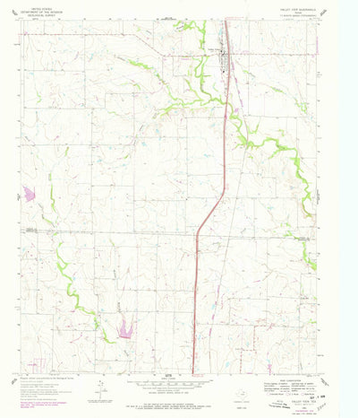 United States Geological Survey Valley View, TX (1961, 24000-Scale) digital map