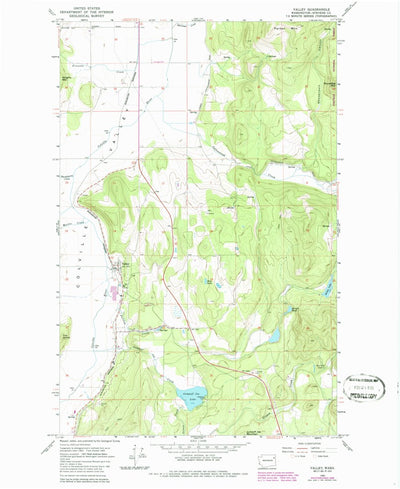 United States Geological Survey Valley, WA (1965, 24000-Scale) digital map
