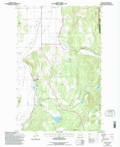 United States Geological Survey Valley, WA (1992, 24000-Scale) digital map
