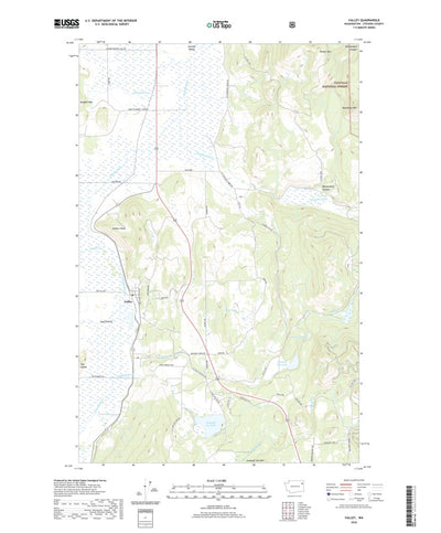 United States Geological Survey Valley, WA (2020, 24000-Scale) digital map