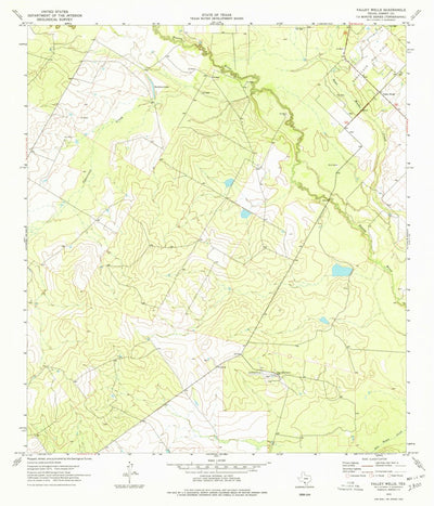 United States Geological Survey Valley Wells, TX (1974, 24000-Scale) digital map