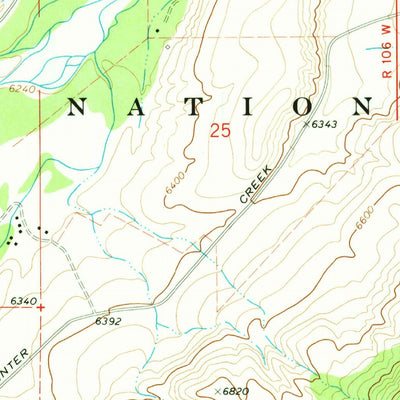 United States Geological Survey Valley, WY (1970, 24000-Scale) digital map
