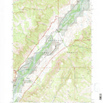 United States Geological Survey Valley, WY (1991, 24000-Scale) digital map