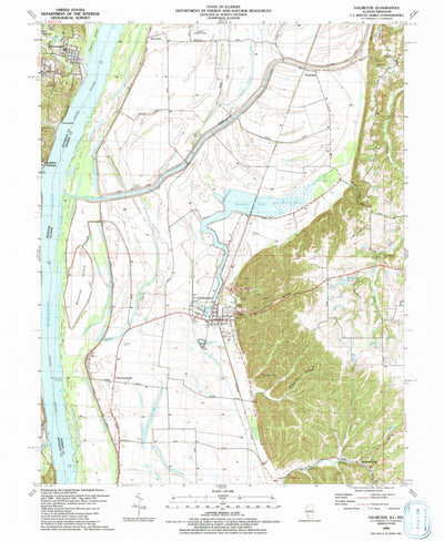 United States Geological Survey Valmeyer, IL-MO (1991, 24000-Scale) digital map