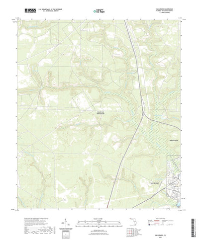 United States Geological Survey Valparaiso, FL (2021, 24000-Scale) digital map