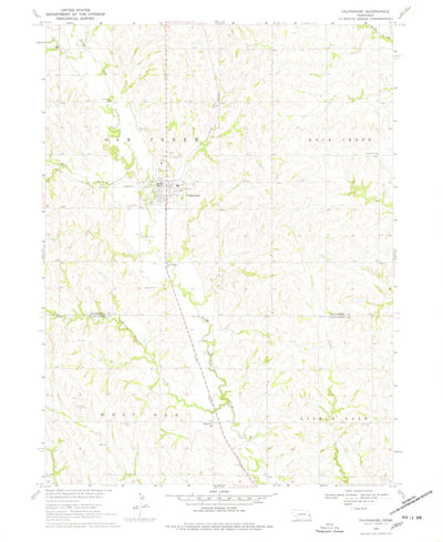 United States Geological Survey Valparaiso, NE (1969, 24000-Scale) digital map
