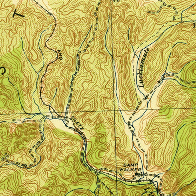 United States Geological Survey Valsetz, OR (1942, 62500-Scale) digital map