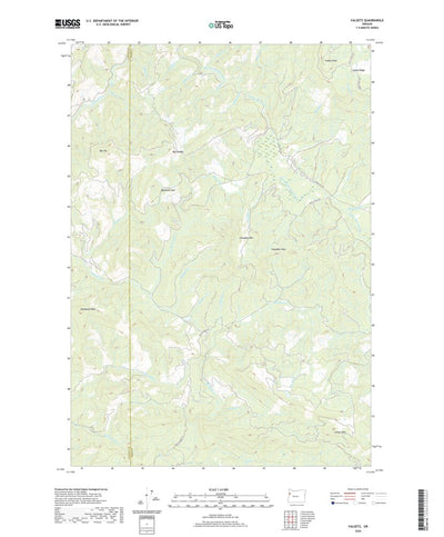 United States Geological Survey Valsetz, OR (2020, 24000-Scale) digital map