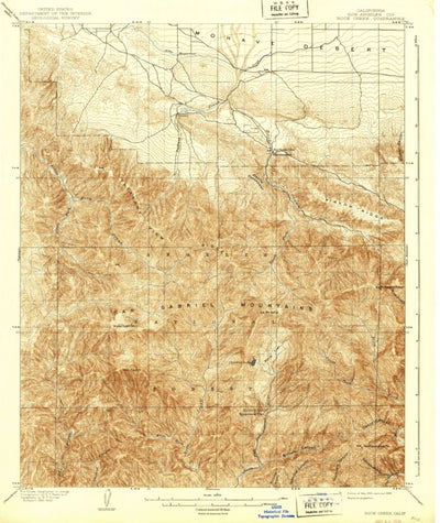 United States Geological Survey Valyermo, CA (1903, 62500-Scale) digital map