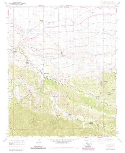 United States Geological Survey Valyermo, CA (1958, 24000-Scale) digital map